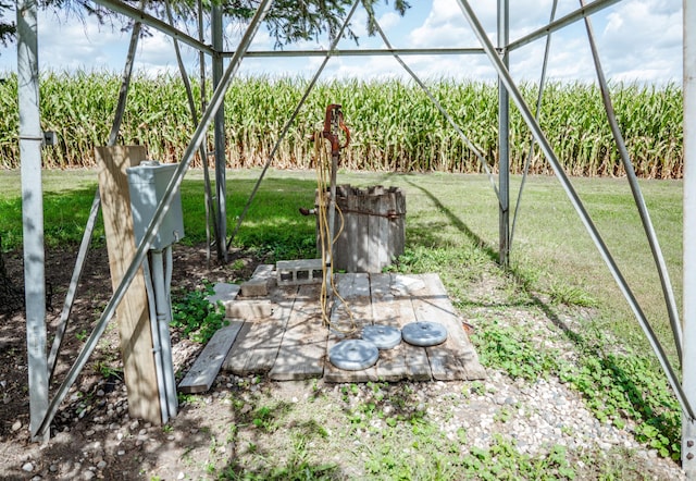 view of yard with a patio area