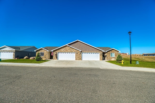 ranch-style house with a garage