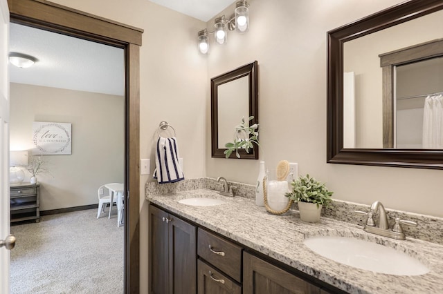 bathroom featuring vanity