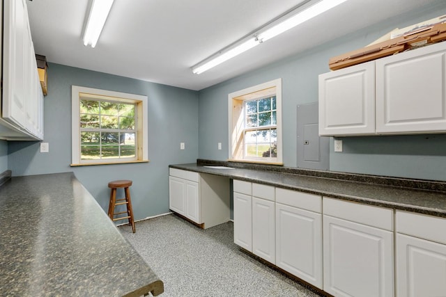 kitchen featuring white cabinetry