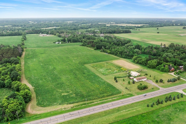 7702 County Road 5 NE, North Branch, MN 55056 - overview of rural landscape with a tree filled landscape