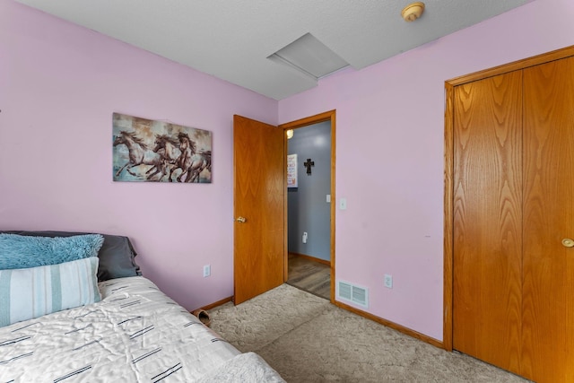 7702 County Road 5 NE, North Branch, MN 55056 - bedroom with attic access and carpet flooring