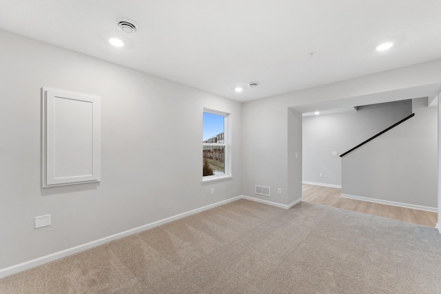 view of carpeted empty room