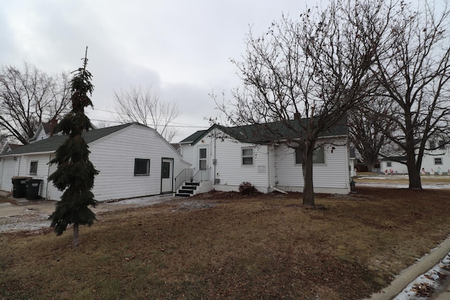 view of rear view of property