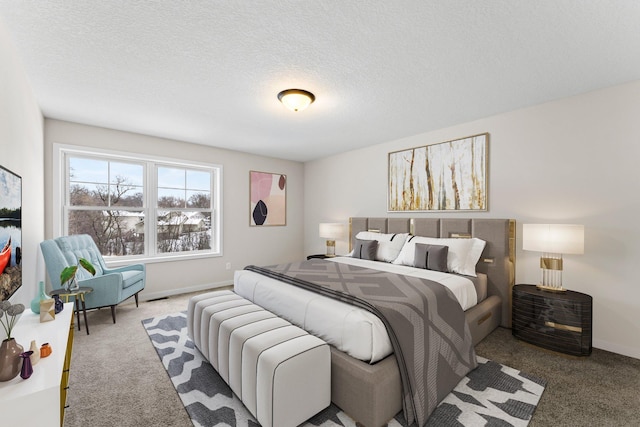 19498 Carson Ct NW, Elk River, MN 55330 - bedroom featuring carpet and a textured ceiling