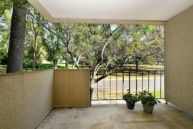 view of balcony