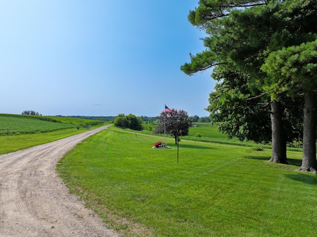 13640 Hagedorn Rd NW, Brandon, MN 56315 - view of property's community featuring a lawn, driveway, and a rural view
