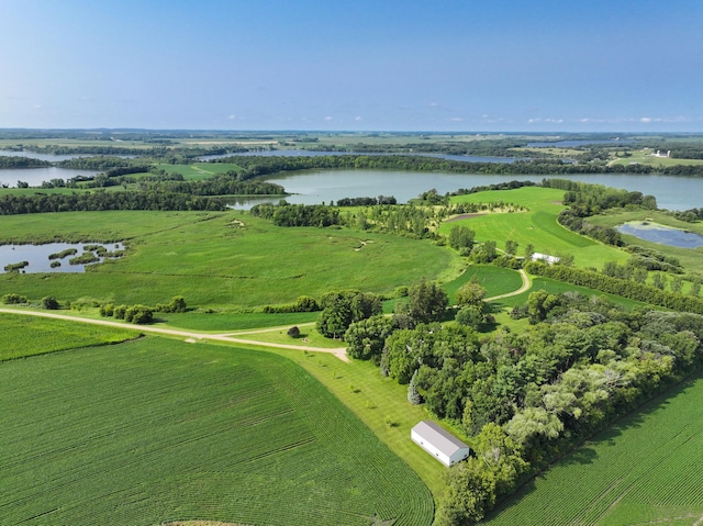 13640 Hagedorn Rd NW, Brandon, MN 56315 - drone / aerial view featuring a rural view and a water view