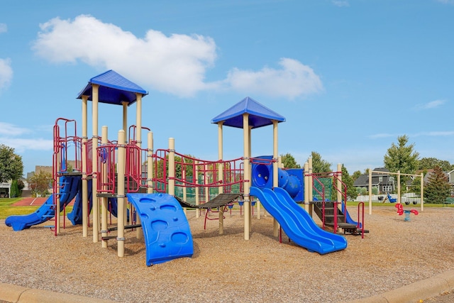 view of jungle gym