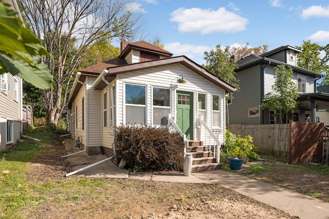 view of bungalow-style house