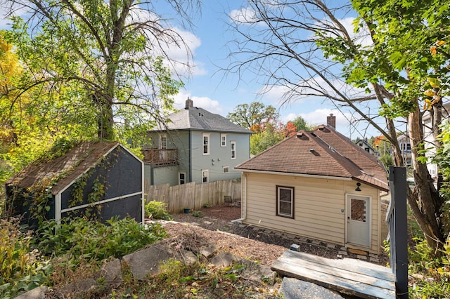 view of rear view of property