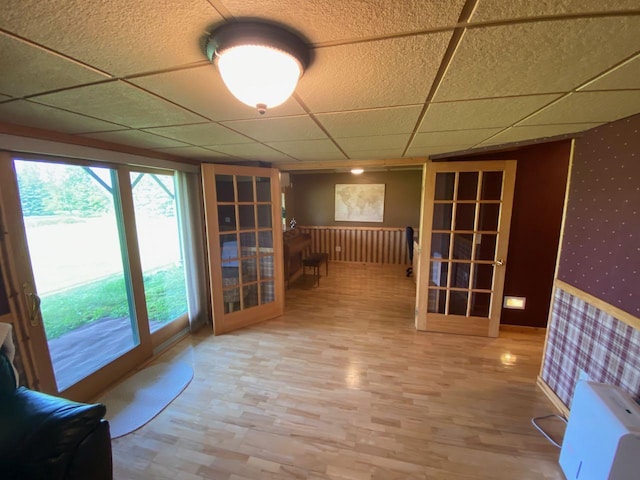 interior space with french doors