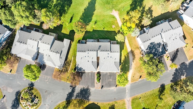 aerial view featuring a residential view