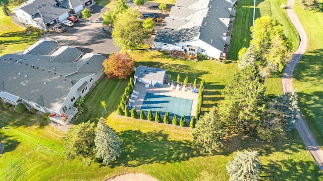 bird's eye view featuring a residential view