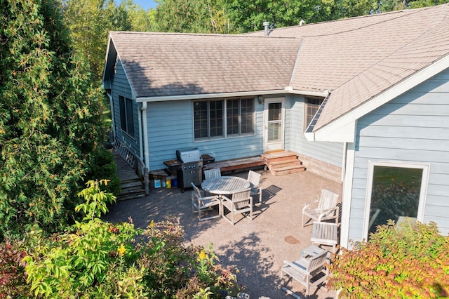 exterior space with a patio