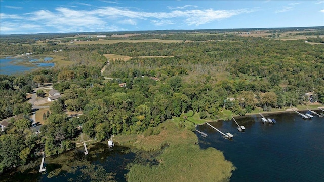 15520 Tamarac Cir NE, Miltona, MN 56354 - drone / aerial view with a water view and a forest view