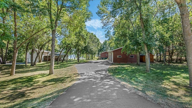 exterior space with a lawn