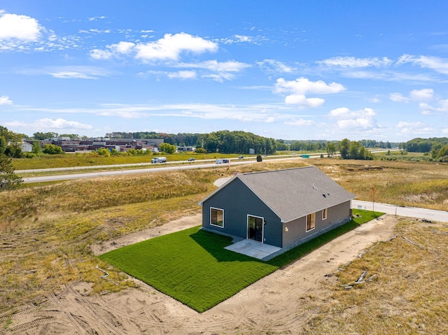 drone / aerial view featuring a rural view