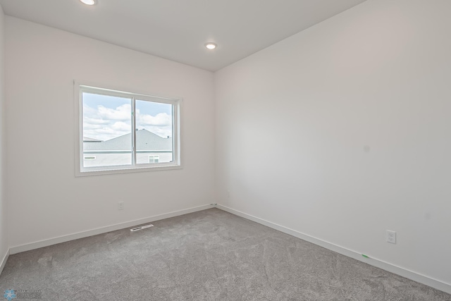 view of carpeted empty room