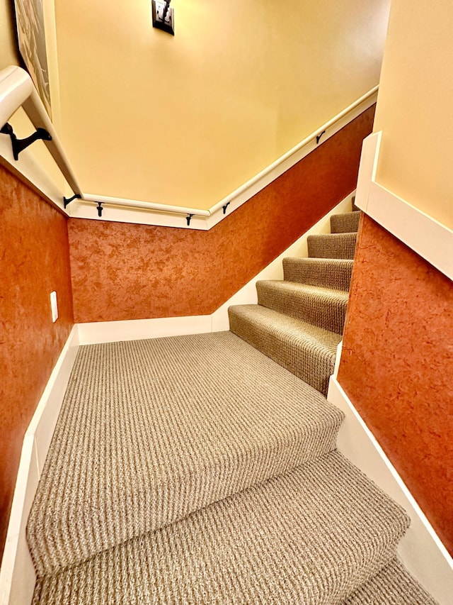 view of stairway