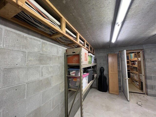 view of storage area