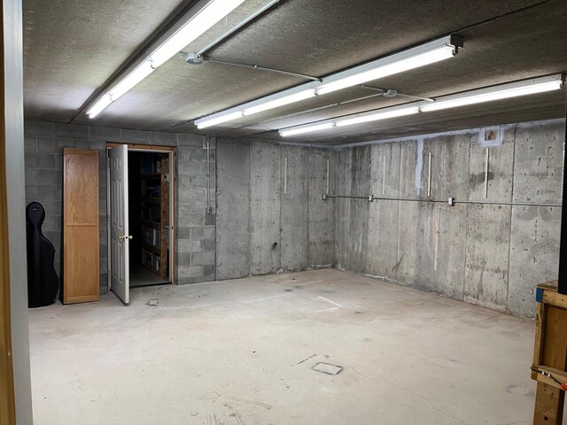 view of basement