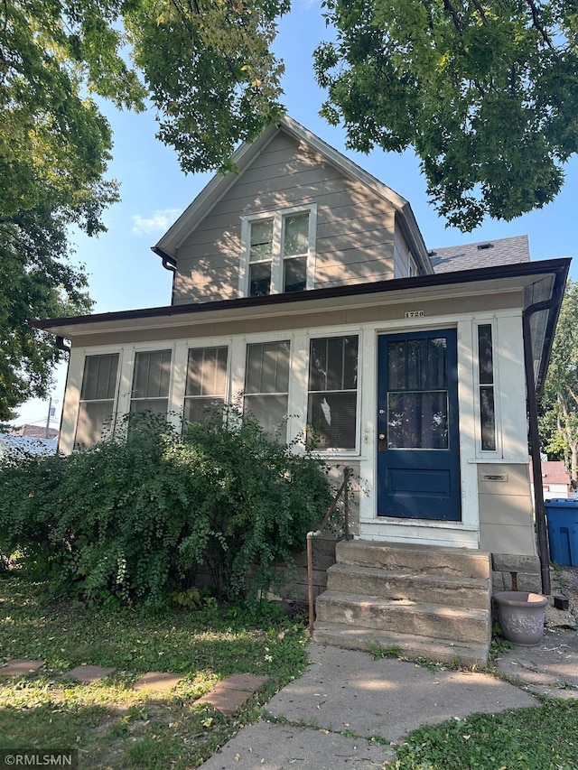 view of bungalow-style home