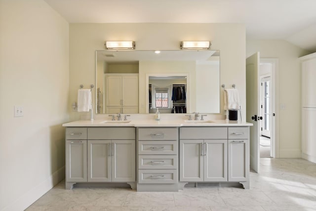 bathroom with vanity