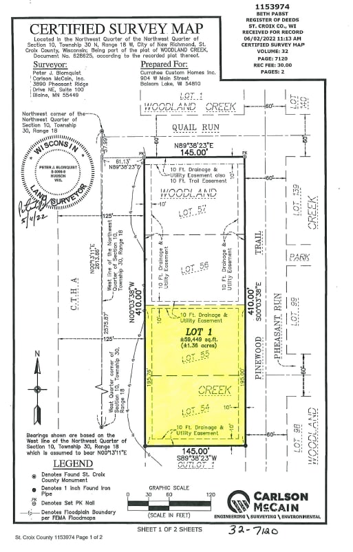 Listing photo 3 for XXX2 Pinewood Trl, New Richmond WI 54017