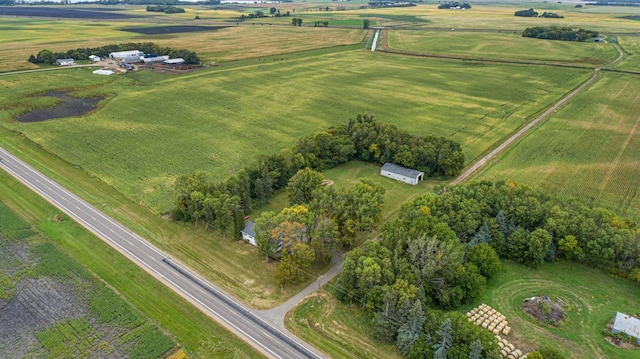 drone / aerial view featuring a rural view