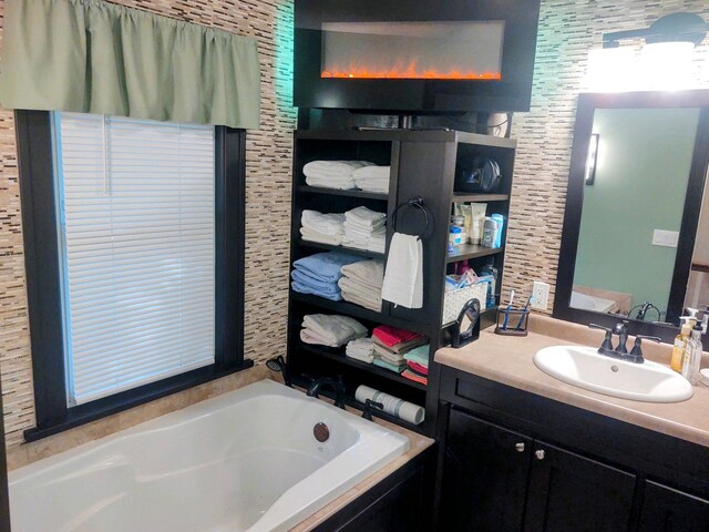 207 6th St, Montevideo, MN 56265 - full bathroom with a garden tub and vanity