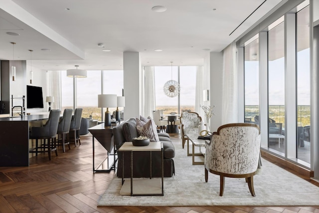 255 Hennepin Ave Unit 3402, Minneapolis, MN 55401 - living area featuring expansive windows
