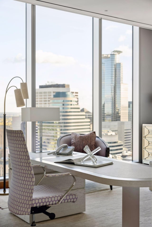 255 Hennepin Ave Unit 3402, Minneapolis, MN 55401 - dining space featuring a wall of windows