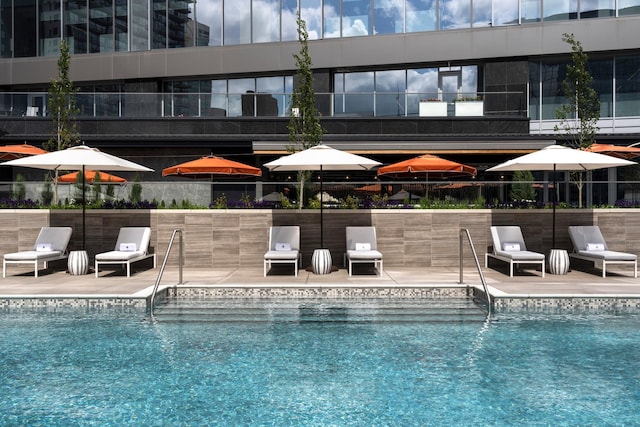 255 Hennepin Ave Unit 3402, Minneapolis, MN 55401 - community pool featuring outdoor dry bar and a patio