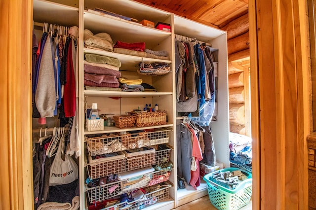 view of closet