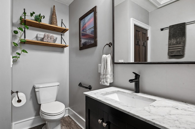 3509 43rd Ave S, Minneapolis, MN 55406 - half bath featuring vanity and wood finished floors