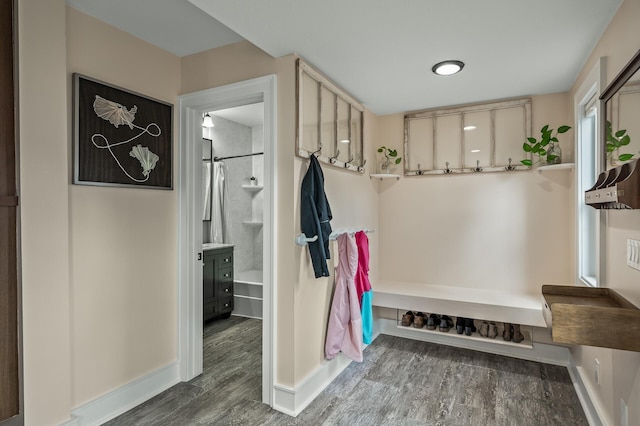 3509 43rd Ave S, Minneapolis, MN 55406 - mudroom featuring wood finished floors and baseboards