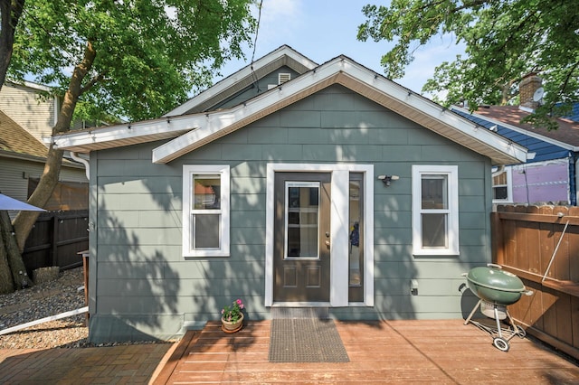 3509 43rd Ave S, Minneapolis, MN 55406 - view of front of property with a wooden deck