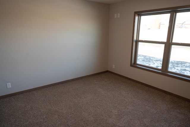 empty room with carpet floors