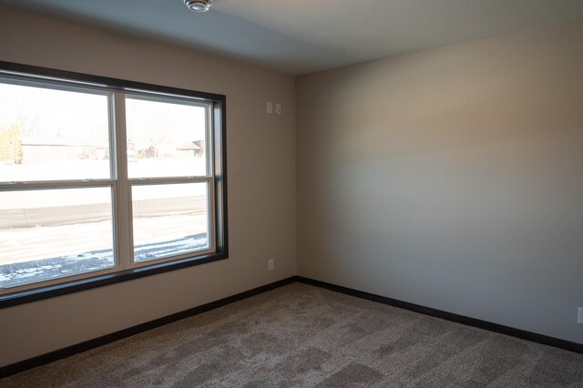 unfurnished room with carpet flooring