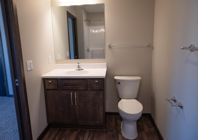 2224 Red Bird Ln, Fairmont, MN 56031 - bathroom with vanity and wood finished floors