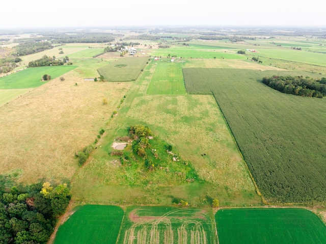 bird's eye view featuring a rural view