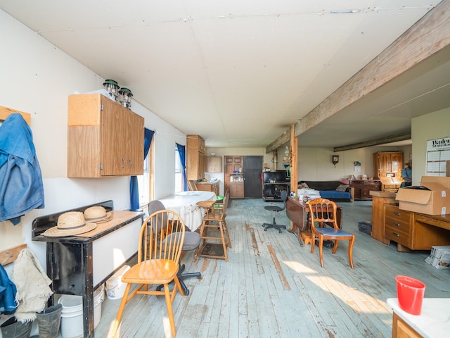 kitchen featuring light hardwood / wood-style floors