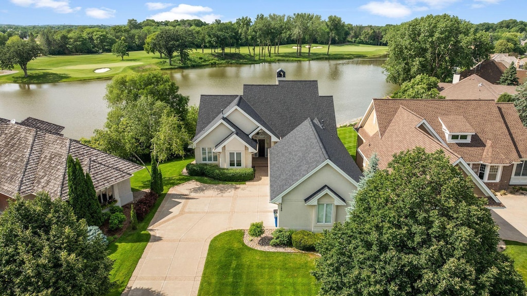 17680 Bearpath Trl, Eden Prairie, MN 55347 - view from above of property featuring a large body of water and a local golf course