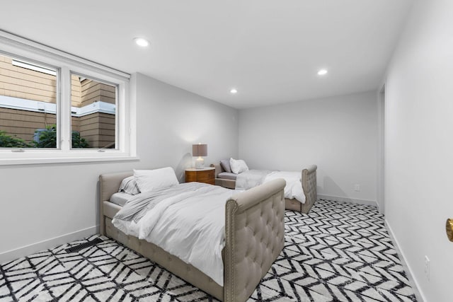 17680 Bearpath Trl, Eden Prairie, MN 55347 - bedroom with recessed lighting and light colored carpet