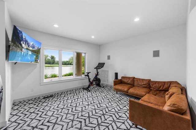 17680 Bearpath Trl, Eden Prairie, MN 55347 - living area with carpet and recessed lighting