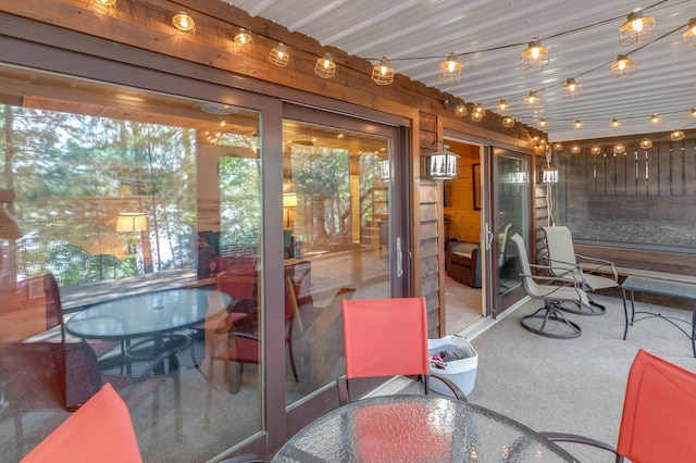 view of sunroom / solarium