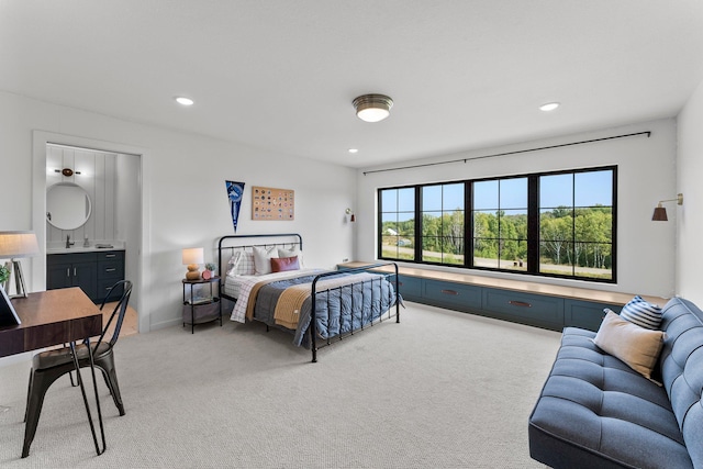 21236 Crescent Curv, Credit River Twp, MN 55044 - bedroom with light carpet and recessed lighting