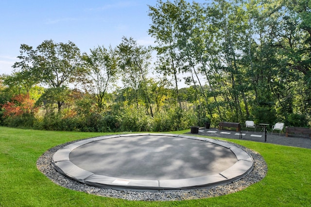 21236 Crescent Curv, Credit River Twp, MN 55044 - surrounding community featuring a trampoline and a lawn