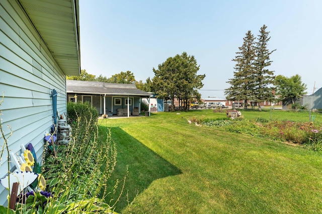 view of yard featuring a patio area